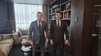 Встреча Председателя НБ РЮО Сослана Бекоева с Гендиректором НСПК Дмитрием Дубыниным